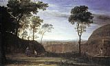 Claude Lorrain Landscape with Noli Me Tangere Scene painting